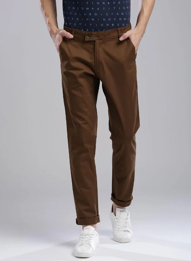 Hubberholme Brown Pants For Men
