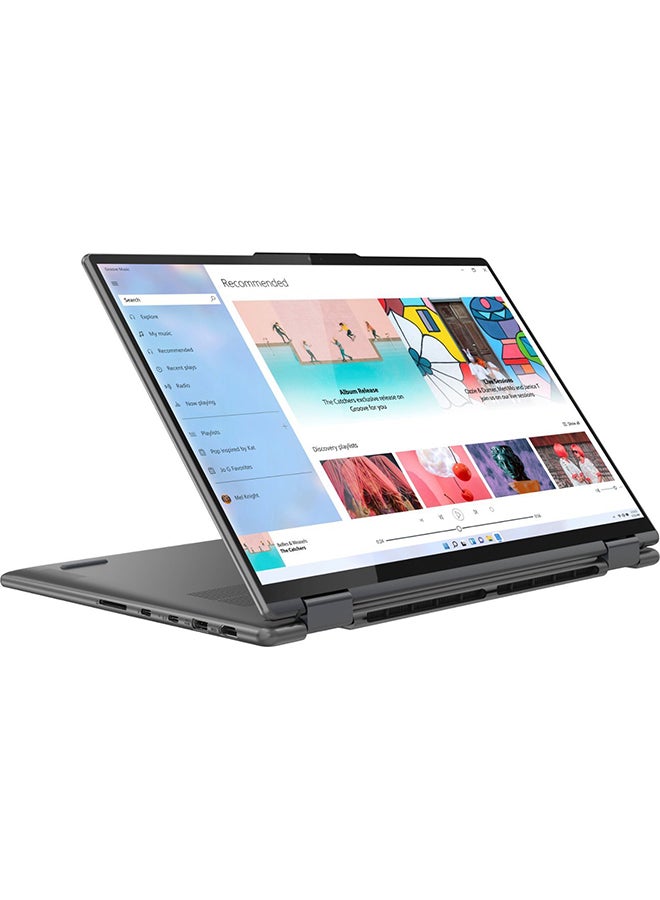 Lenovo Yoga 7 Laptop With 16-Inch Display, Core i5 1240P Processor/8GB RAM/256GB SSD/Intel Iris XE Graphics/Winodws 11 Home English Storm Grey English Storm Grey - Image 2