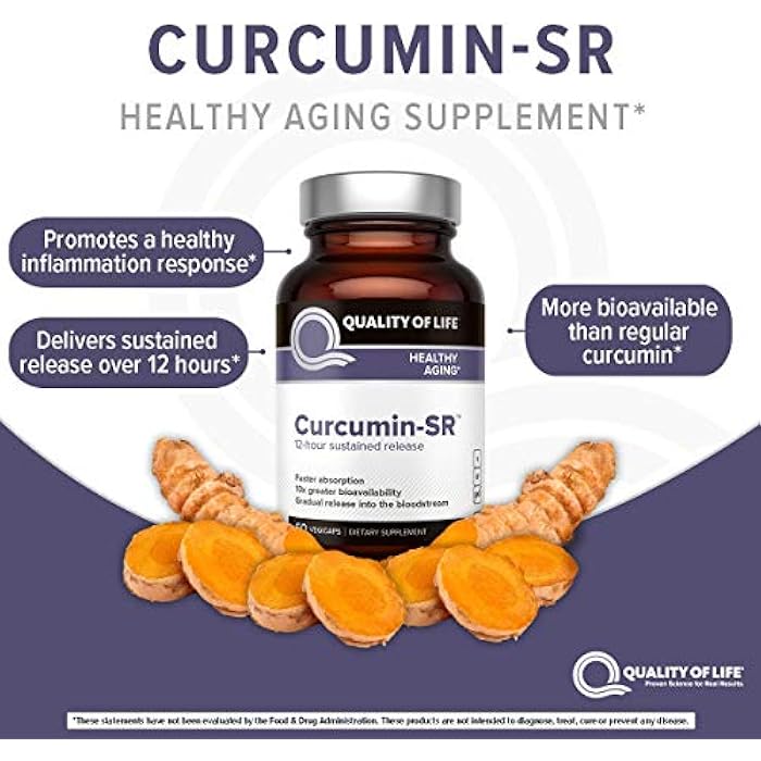 Quality of Life Sustained Release Curcumin and Resveratrol - Powerful Bundle for All Natural Healthy Aging - Image 5