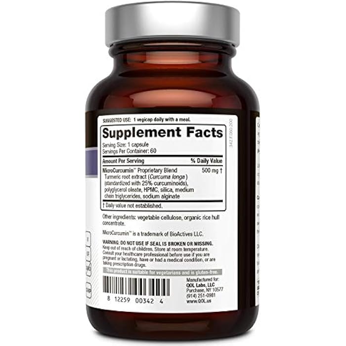 Quality of Life Sustained Release Curcumin and Resveratrol - Powerful Bundle for All Natural Healthy Aging - Image 3