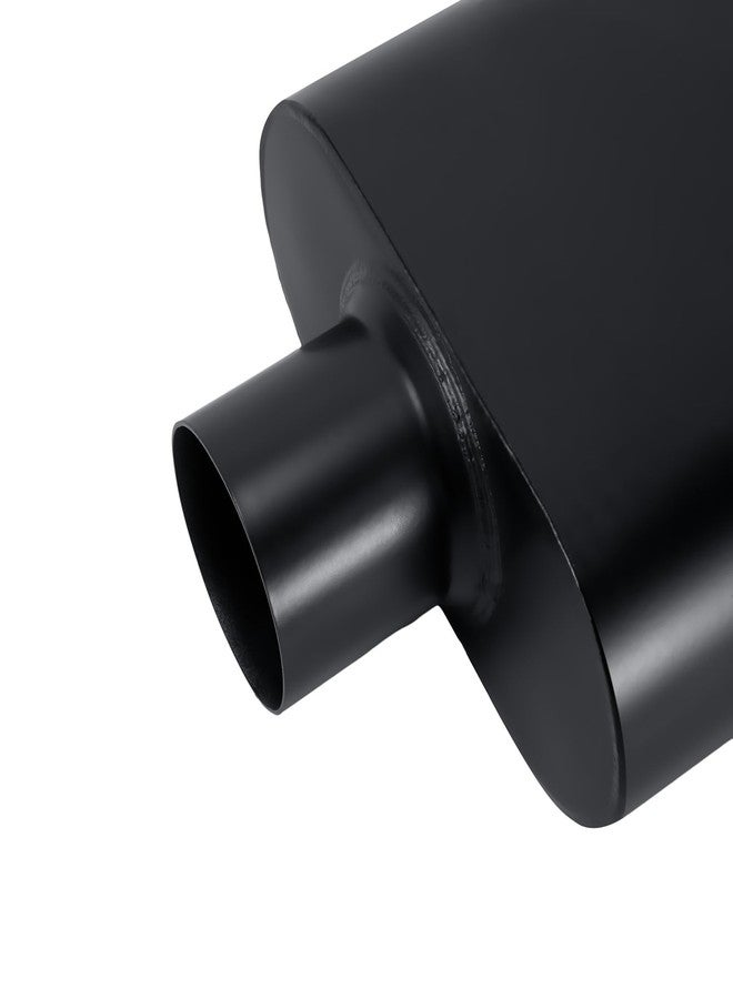TECTRUC Mufflers 2 Chamber 3" Universal Muffler Performance Exhaust Muffler 3.0 IN Pipe,Aggressive Sound,Black(3" center in/out) - Image 5