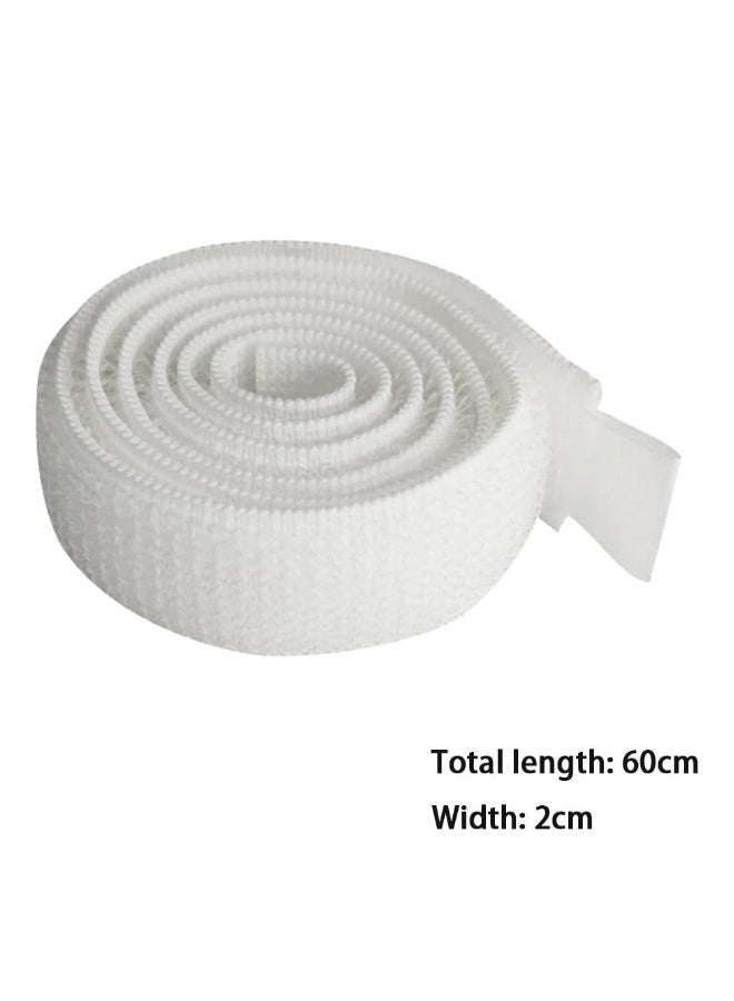 Catheter Leg Bag Straps, Catheter Fixation Straps, Leg Urinary Bag Fixation Tapes, Urine Drainage Bag Strap, High-quality Nylon, Durable and Safe, for Incontinence Urine Bag (White) (4 Pcs) - Image 1