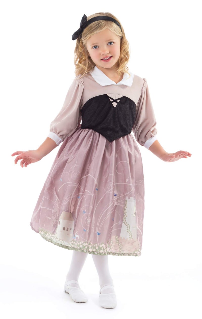 Little Adventures Sleeping Beauty Day Dress with Headband Princess Costume XLarge Age 79 Machine Washable Child Pretend Play and Party Dress with No Glitter