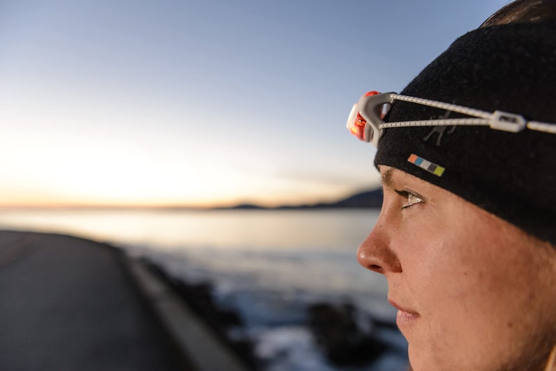 Petzl Petzl BINDI Headlamp - Ultra-Compact Rechargeable 200 Lumen Headlamp Designed for Everyday Athletic Activities - Orange  - Image 5