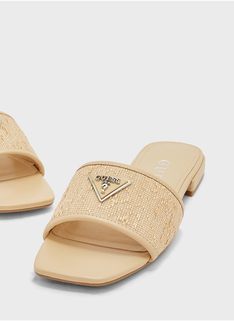 GUESS - صنادل تمسي مسطحة غير رسمية - Image 1