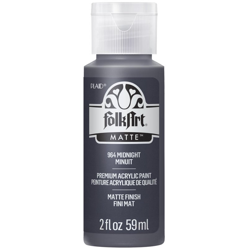 FolkArt 964 Acrylic Paint 2-Ounce, Midnight - Image 1