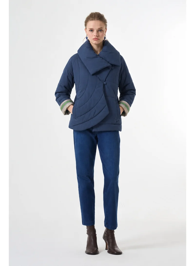MissWhence  MissWhence Short Jacket - Navy for Women | Best Price UAE