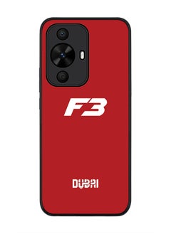Stylizedd Rugged Black edge case for Huawei nova 12s / Huawei nova 11/ Huawei nova 12 Lite 4G, Slim fit Flexible Anti Drop Thin Cover -  Faz3 Dubai Red  - Image 1