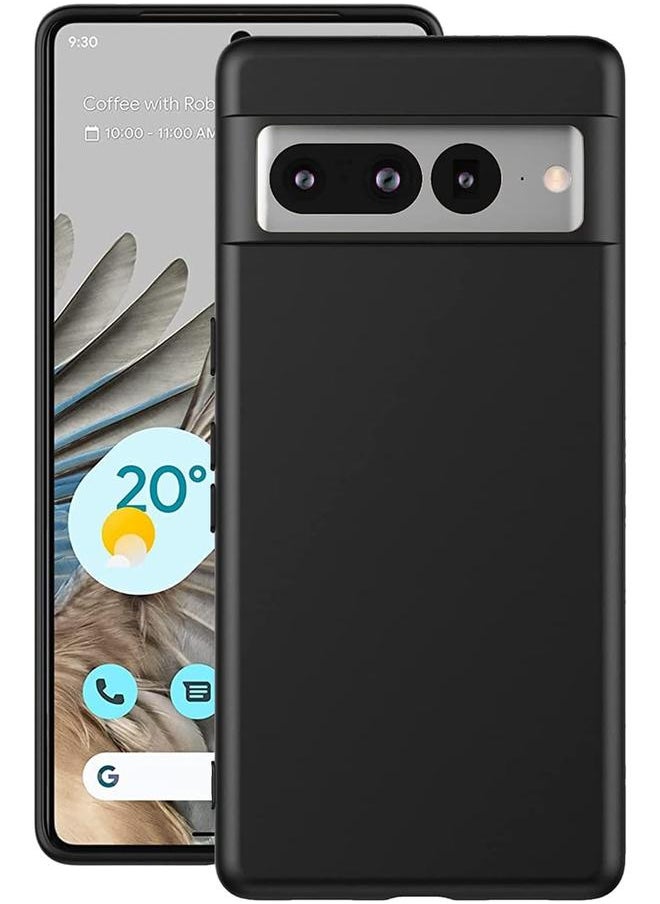 erorex - Compatible With Google Pixel 7 Pro 5G Case Ultra Slim Thin Anti Fingerprint Protective Phone Cover For Google Pixel 7 Pro 5G 6.7 Inch Black - Image 1