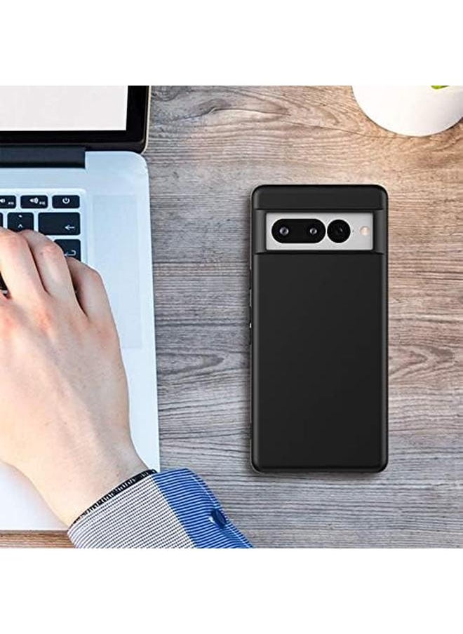 erorex - Compatible With Google Pixel 7 Pro 5G Case Ultra Slim Thin Anti Fingerprint Protective Phone Cover For Google Pixel 7 Pro 5G 6.7 Inch Black - Image 1