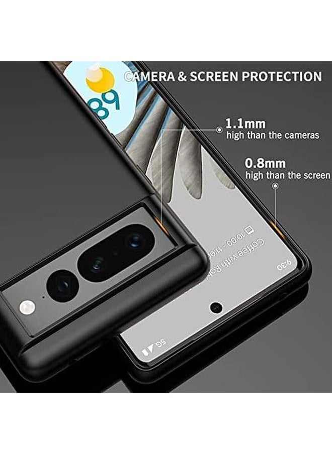 erorex - Compatible With Google Pixel 7 Pro 5G Case Ultra Slim Thin Anti Fingerprint Protective Phone Cover For Google Pixel 7 Pro 5G 6.7 Inch Black - Image 1