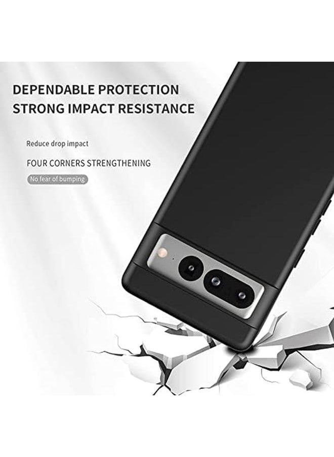 erorex - Compatible With Google Pixel 7 Pro 5G Case Ultra Slim Thin Anti Fingerprint Protective Phone Cover For Google Pixel 7 Pro 5G 6.7 Inch Black - Image 1