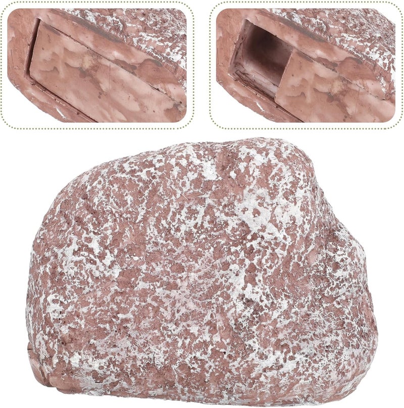 Veemoon Fake Rock Key Hider Outdoor Garden Stone Resin Key Holder Box Spare Safe for Landscape Hideaway Storage - Image 5