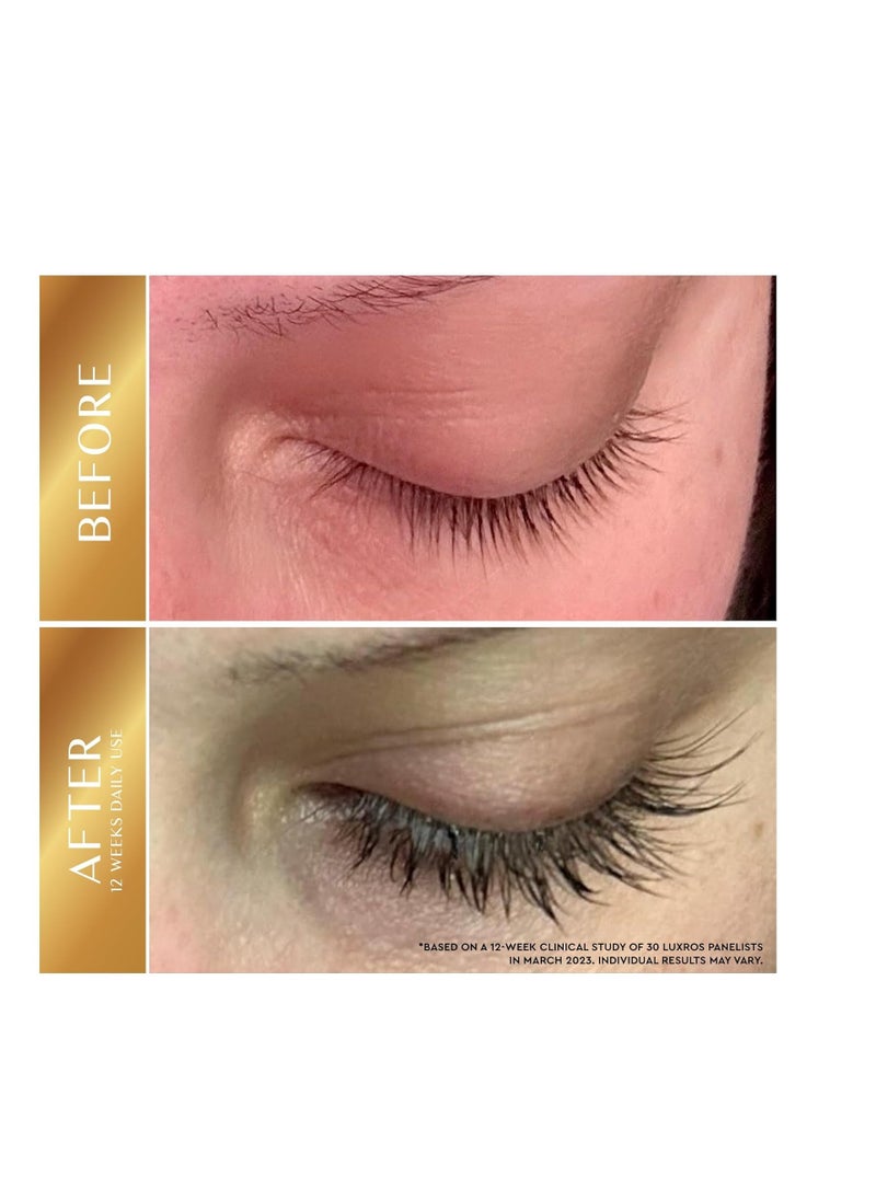 LUXROS Eyelash Growth Serum 5 mL: Get Thick, Strong Lashes in Just 3-4 Weeks with Our Plant-Based Eyelash Growth Serum - No Parabens - Made in USA  - Image 2
