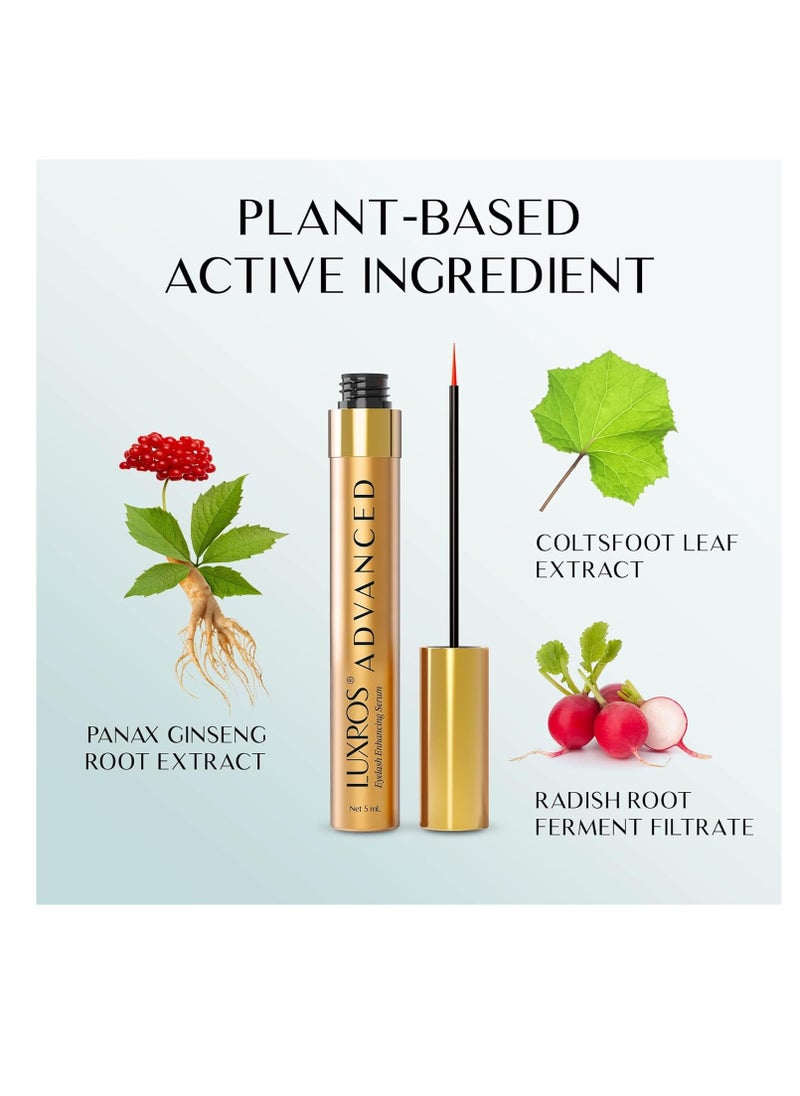 LUXROS Eyelash Growth Serum 5 mL: Get Thick, Strong Lashes in Just 3-4 Weeks with Our Plant-Based Eyelash Growth Serum - No Parabens - Made in USA  - Image 4