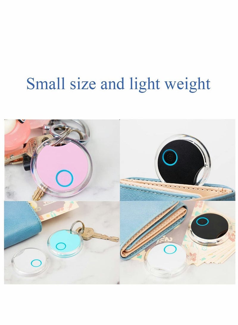 Excefore 4 Packs Portable Mobile Smart Anti Loss Device Key Finder Finders for Kids Dog Pet Cat Wallet Keychain Luggage, Alarm Reminder, App Control - Image 2