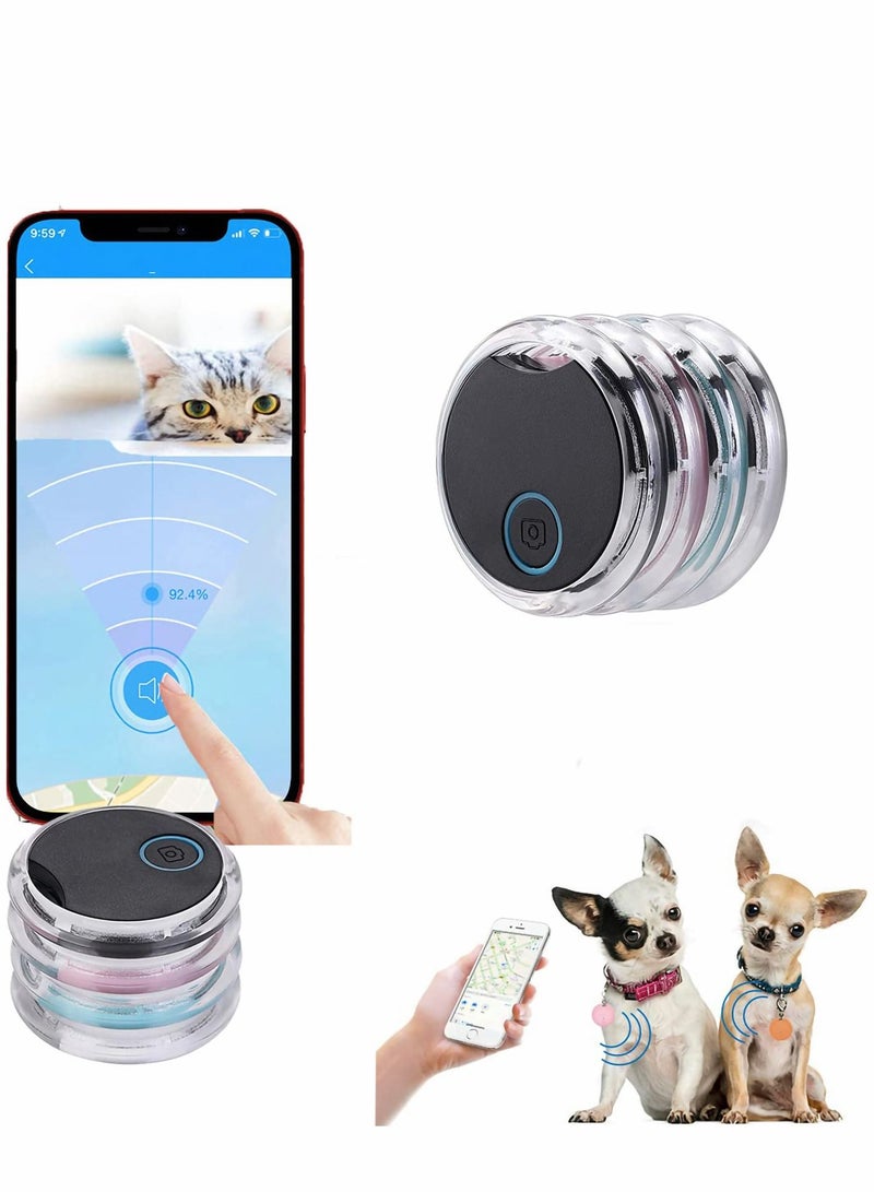 Excefore 4 Packs Portable Mobile Smart Anti Loss Device Key Finder Finders for Kids Dog Pet Cat Wallet Keychain Luggage, Alarm Reminder, App Control - Image 1