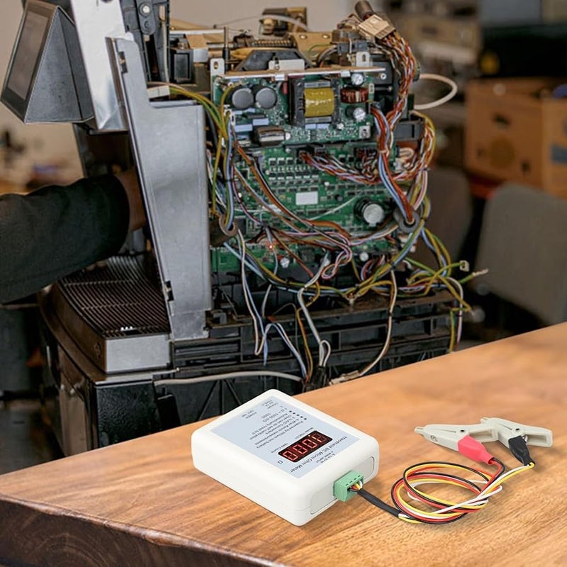 YMC01 مقياس الميلي أوم المحمول 2R 20R نطاق أربعة أسلاك كلفن اختبار مقاومة منخفضة ملقط صغير - Image 4