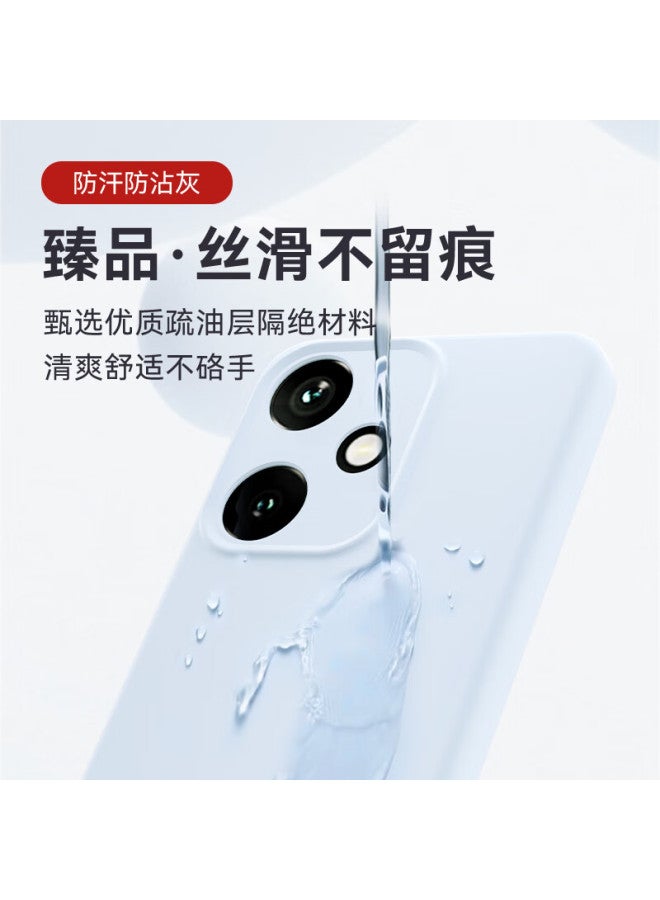 Shangsu Liquid Silicone Soft Case For Honor 400, Full Protection Cover For Huawei Honor 400, Anti-drop, Simple Solid Color, Heat Dissipation, Premium Quality, Uni, Black - Image 2