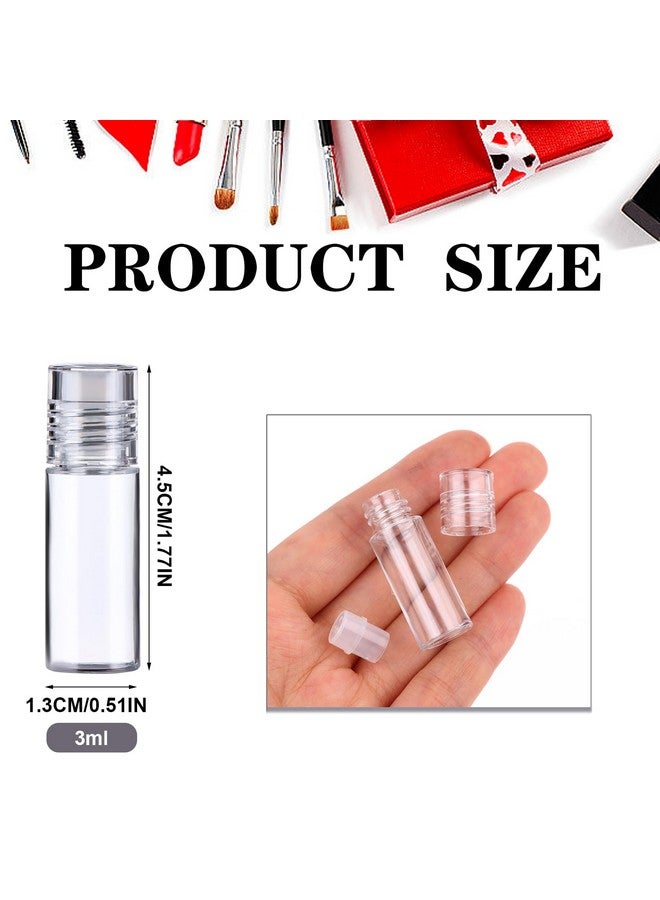 Yiphates 20Pcs Mini Clear 3Ml Loose Powder Container Plastic Bottle Empty Cosmetic Sifter Loose Powder Jars Container Refillable Bottle - Image 2