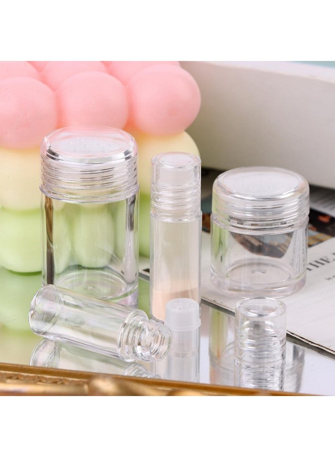 Yiphates 20Pcs Mini Clear 3Ml Loose Powder Container Plastic Bottle Empty Cosmetic Sifter Loose Powder Jars Container Refillable Bottle - Image 5