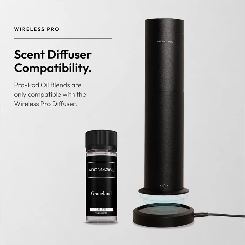 Aroma360  Graceland Pro-Pod Oil Blend - Hotel Inspired for Luxury Essential Oil Diffusers - Aromatherapy Scent Diffuser Oil - White Tea, Fig, and Rose - 50 mL, 1.7 fl oz  | Best Price UAE