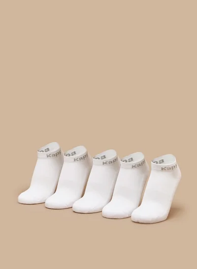 كابا Women's Logo Print Ankle Length Socks - Set of 5