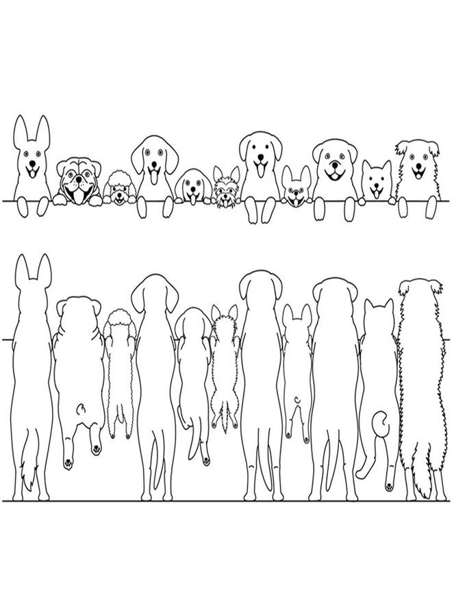 Lottoyday Standing Cute Dog Silicone Clear Stamp and Die Sets for Card Making, DIY Embossing Photo Album Decorative Craft - Image 3