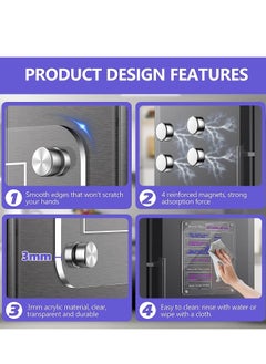 Transparent Acrylic Magnetic Fridge Memo Board, Weekly Planner, Message Board, Dry Erase Board with 6 Erasable Markers (40*30cm) - pzsku/Z5A721955EB3332026AB8Z/45/_/1732163408/bd332b55-748d-4c0b-b2a8-63f9eed5a51c