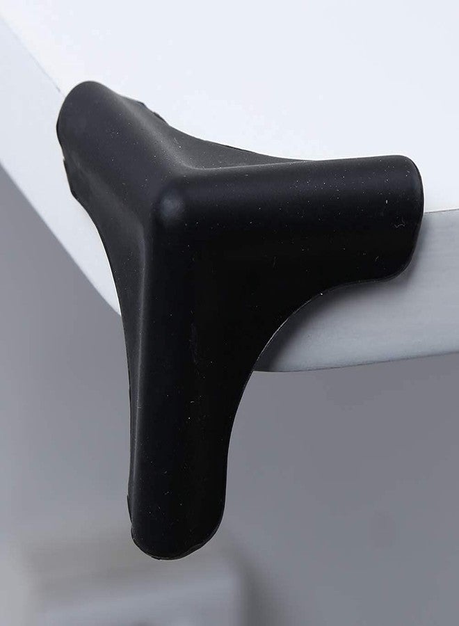 Agatige 4PCS Baby Corner Protector Guards, Triangle Shape Silicone Anti Collision Corner Edge Protectors Corner Cushion for Living Room Table, Range Hood(Black) - Image 5