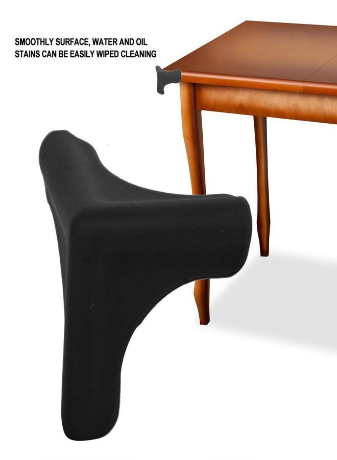 Agatige 4PCS Baby Corner Protector Guards, Triangle Shape Silicone Anti Collision Corner Edge Protectors Corner Cushion for Living Room Table, Range Hood(Black) - Image 2