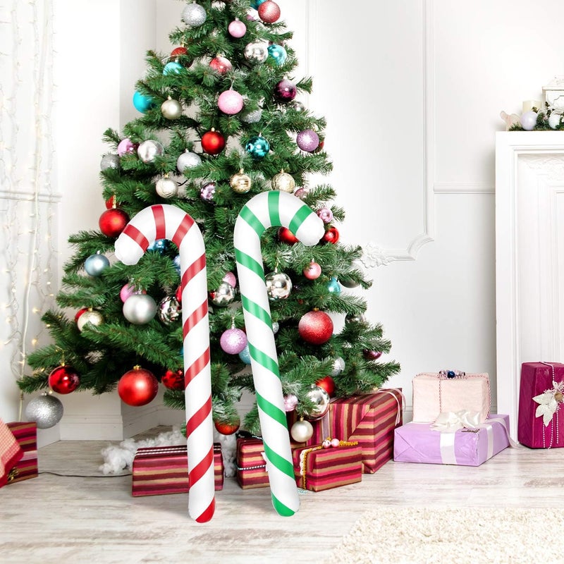 ASTARON 8 Pack Inflatable Christmas Candy Canes - Image 5