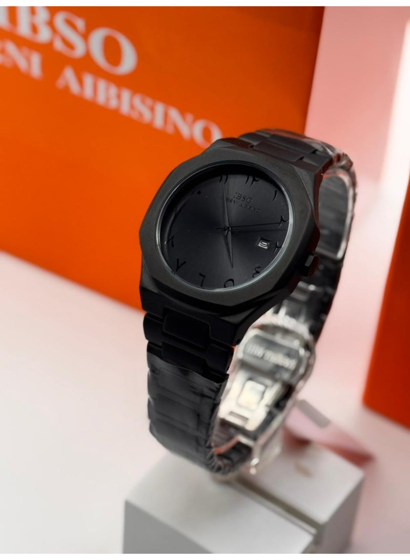 Men's wristwatch - Classic analog design, water resistant with a carbon fiber strap - A stylish men's wristwatch, perfect as a gift for men - Image 3