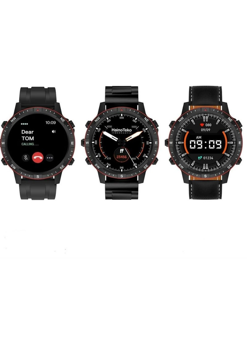 Haino Teko RW-49 –HD AMOLED- Smart watch-3 Pairs Strap - Image 3