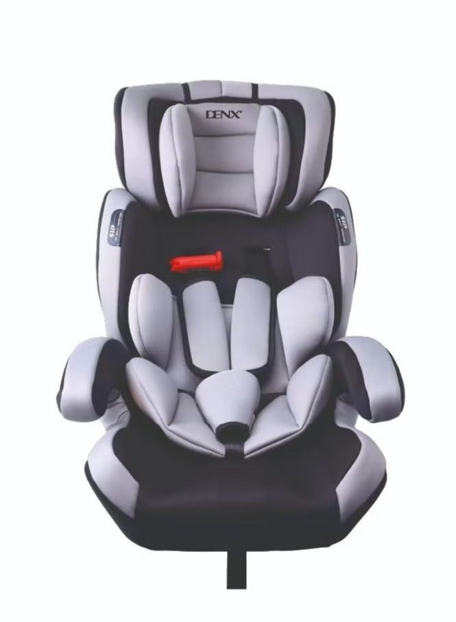 Denx Child Car Seat Portable Car Seat Soft Padded 5-Point Belt Ergonomic Design with Holder Washable - Image 2