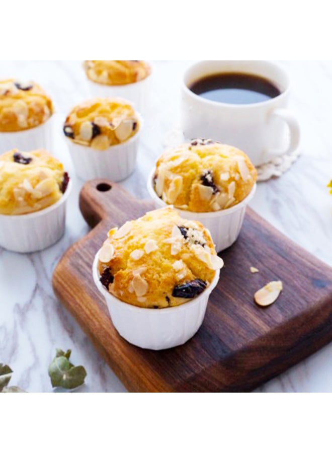Mafen Cup Cake Cuppers Film Oil-proof Paper Holder Aluminum Curl Cup Tulip Paper Cup Love House Baking Supplies-Color:A Variety Of Paper Cups Optional-Specifications:[38919] Flanging Coated Hat Cup 100pc/Brown - Image 5