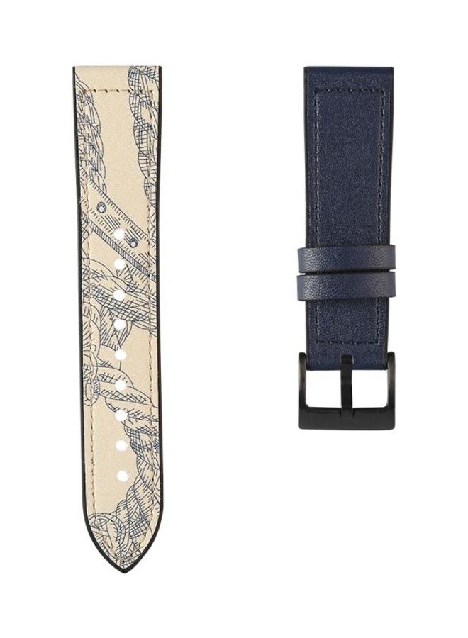 NIBEMINENT Replacement Strap for Samsung Galaxy Watch 3 45mm Blue/Grey - Image 1