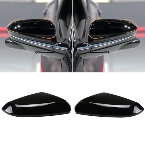 Moonlinks Compatible with 2016-2021 Honda Civic Side Mirror Cover Replacement,Glossy Black LH & RH Side Door Rearview Mirror Cap Trim for 10th Gen Civic,2019-2022 Insight,(1 Pair) - Image 1