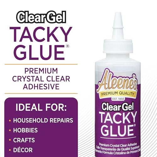 Aleene's Clear Gel Tacky Glue for Crafts, Nontoxic, Applies and Dries Clear, 4 fl oz 3 Pack - Image 2