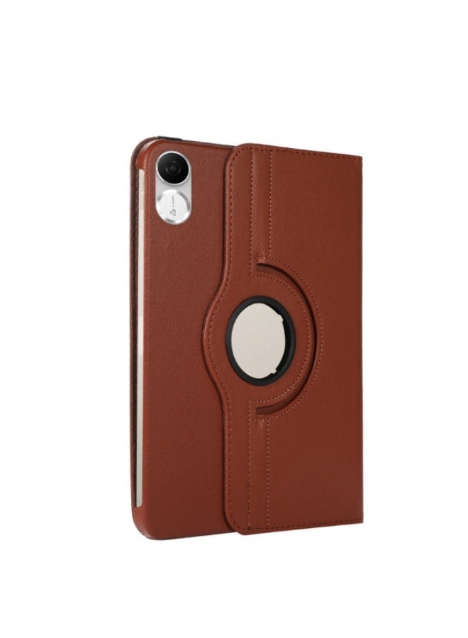 for Honor Pad X8a 11 Inch Case Cover, Multi-Angle Stand + 360 Rotating Bracket + Shockproof Leather Slim Protective Cover，brown - Image 3