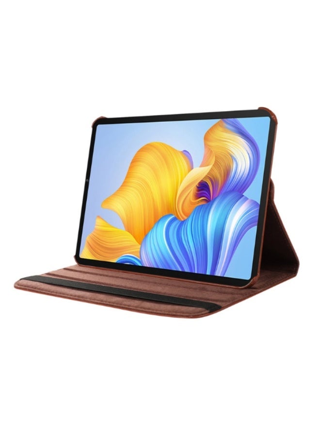for Honor Pad X8a 11 Inch Case Cover, Multi-Angle Stand + 360 Rotating Bracket + Shockproof Leather Slim Protective Cover，brown - Image 5