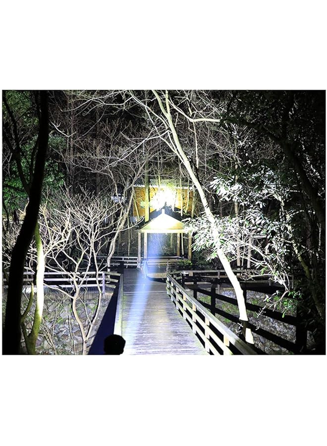 LINJIE Rechargeable 3500 Lumen 6 Mode Waterproof 5 LED Flashlight with Lithium Ion Battery - Image 4