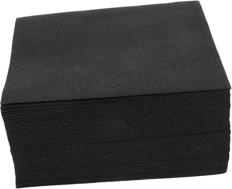 VALICLUD 50 Pack Black Disposable Table Napkins Premium Soft Absorbent for Party Wedding Dinner Events - Image 2