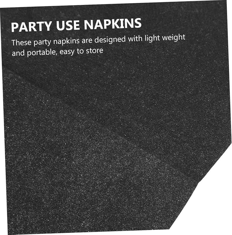 VALICLUD 50 Pack Black Disposable Table Napkins Premium Soft Absorbent for Party Wedding Dinner Events - Image 5