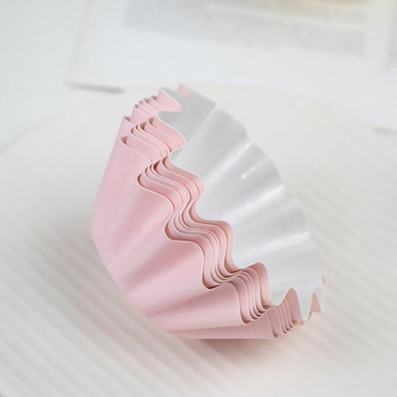 50pcs Pink Cupcake Liners Baking Cups Oil-resistant Paper Baking Trays Cake Wrappers for Home and Party Dessert Decoration - Image 5