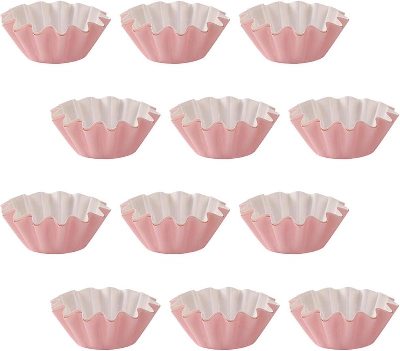 50pcs Pink Cupcake Liners Baking Cups Oil-resistant Paper Baking Trays Cake Wrappers for Home and Party Dessert Decoration - Image 1
