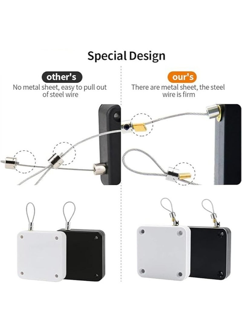 Generic Punch Free Auto Sensor Door Closer,Quick Easy Door Closer Multifunctional Automatic Sliding Door Closer with Steel Drawstring for Residential Commercial Doors,Back Door, Bathroom Door (1PC, Black)  - Image 2