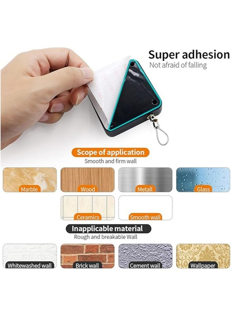 Punch Free Auto Sensor Door Closer,Quick Easy Door Closer Multifunctional Automatic Sliding Door Closer with Steel Drawstring for Residential Commercial Doors,Back Door, Bathroom Door (1PC, Black) - Image 4
