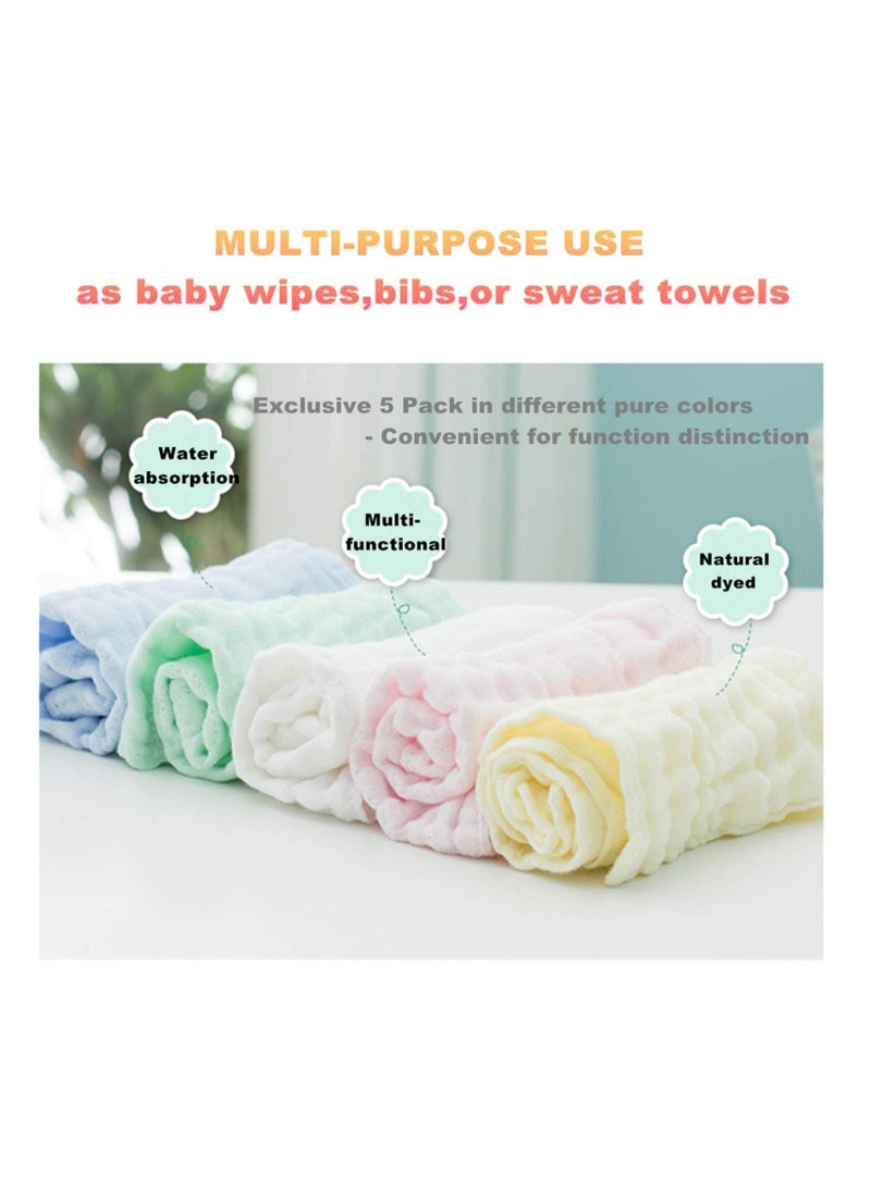 بلومنغ تايم مجموعة مناشف فاخرة مكونة من 5 قطع للبشرة الحساسة، مادة ناعمة ولطيفة للغاية وعالية الجودة - Image 4