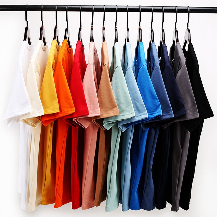 Live Broadcast Premium Long-Staple Cotton Composite Ice Ion-Wicking Breathable Round Neck Solid Color T-Shirt Short-Sleeved Men'S And Women'S Trendy Top - Image 4